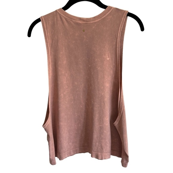 Spiritual Gangster Pink Mineral Washed Logo Muscle Tank, Size M/L - Picture 5 of 8